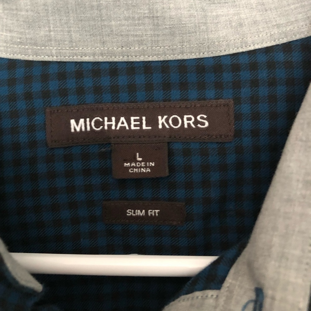 Michael Kors Men’s Button Down Size L - Picture 2 of 4